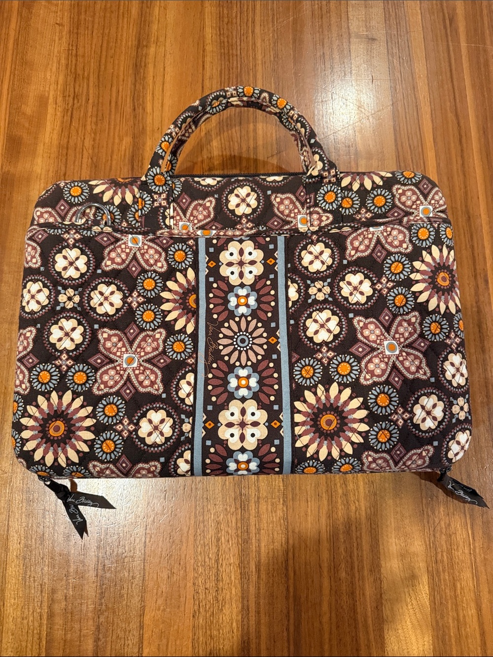Vera Bradley Canyon patterned hard case laptop portfolio hard cover laptop case